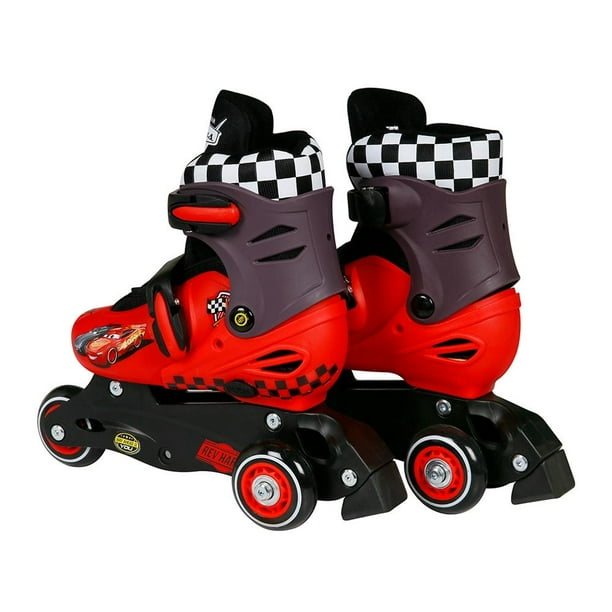 Patines en Línea Goplas Toys Disney Cars Ajustables Talla 18 a 21 Rojo