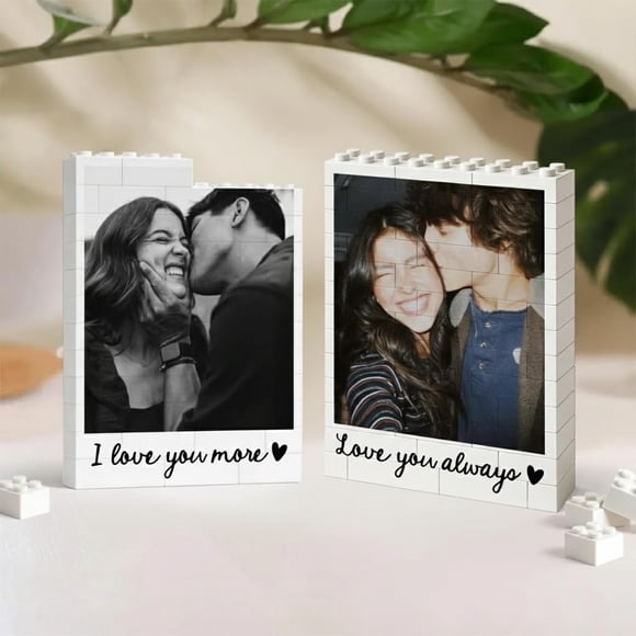 Bloques de construcción con foto NAZENTI, regalo personalizado para parejas y decoración