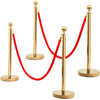 Renwick 4-Pack Ball Top Stainless Steel Stanchion, Gold