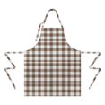 thumbnail image 2 of Green and Red Christmas Plaid Apron-Garden Aprons for Women with Pockets-Cotton Linen Waterproof Kitchen Cooking Gardening Aprons Adjustable for Kitchen,Cooking,BBQ and Salon 32"x27", 2 of 7