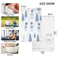 thumbnail image 6 of Yayeee 100% Cotton Hand Towels for Bathroom 16" x 28" Soft Absorbent Kitchen Towel, White Snowman, 6 of 7