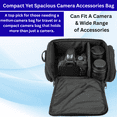 thumbnail image 6 of Medium Soft Padded Camera Bag Case for DSLR and Mirrorless Cameras – Fits Nikon, Canon, Sony, Pentax, Olympus, Panasonic, Samsung & More – Shockproof Protection for Lenses & Accessories, 6 of 9