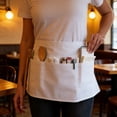 thumbnail image 1 of EDHITNR Water Resistant Waist Apron, Durable Server Half Apron with Pockets for Restaurant Kitchen in Colors, Adjustable Work Apron for Waitstaff, 1 of 6