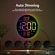 thumbnail image 5 of Reloj de pared digital grande de 10 pulgadas con LED RGB de Clock JALL, 5 of 9