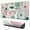 Flowers And White, variant on Halo Dye Flowers Mousepad Gaming Pad Mouse Waterproof No Slip for Office Home Work Gaming Table Tables Mousemat Rubber Base Mousepad with Stitched Edges 35.4x15.7inches