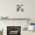 thumbnail image 3 of Stupell Industries Coastal Beach House Landscape Painting Unframed Art Print Wall Art, 12 x 12, 3 of 7