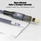 thumbnail image 3 of Cable de Extensión USB 4K Cable Tipo C Extensión Macho A Hembra Ultra HD 20Gbps 240W Línea de Transmisión Rápida de Datos HD 1m, 3 of 5