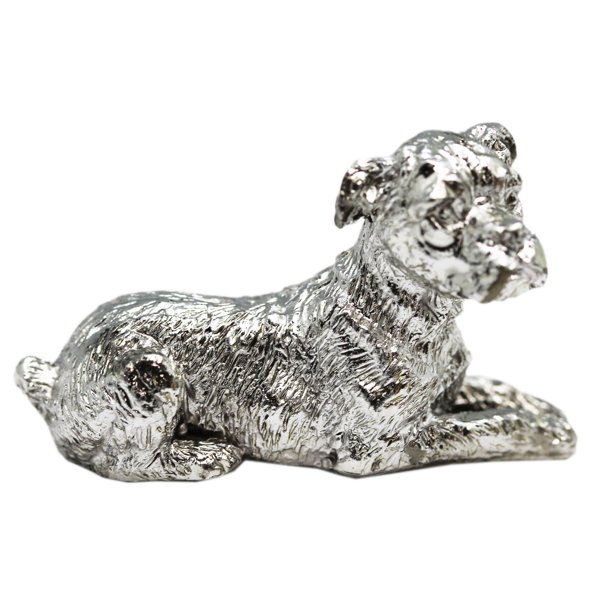 Miniature Pewter Dog Figure Boxer By Ganz