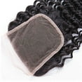 thumbnail image 3 of Brazilian Curly Closure Unprocessed Human Hair Lace Closure (4X4) Natural Black Color 18 Inch, 3 of 5