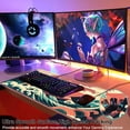 thumbnail image 4 of Gaming Mouse Pad, Japanese Sea Wave Sunset on Cloud Extended Large Desk Mat, Big Computer Keyboard Desk Pad, Stitched Edges Mousepad, 31.5 x 15.7 Inch Waterproof Desk Pad for Office and Home, 4 of 6