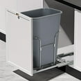 thumbnail image 1 of Qinaqin Stainless Steel Slide Out Garbage Can Estante para 30L Trash Pull Under Gabinete Sink (NO Can), 1 of 7