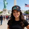 thumbnail image 2 of Lispipm Baseball Caps for Women Men 250 Anniversary USA Hat Patriotic Embroidered Hats Outdoor Sun Cap for All Season Blue, 2 of 7