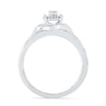 thumbnail image 3 of Sterling Silver Round Diamond Bridal Ring with Band (0.25 cttw), 3 of 4