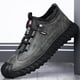 thumbnail image 2 of Zapatos deportivos de cuero para hombre, zapatos casuales de moda con suela suave para hombre, zapatos deportivos de moda para exteriores de cuero para hombre, 2 of 5