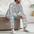 thumbnail image 7 of Uemuo Unicorn DoingYoga Pattern 2-Piece Loungewear Set - Men’s Soft Sleepwear, Cozy Winter PJs, Comfy Sleep Set-Medium, 7 of 7