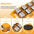 thumbnail image 2 of 12T 26400 lbs Heavy Duty Machine Dolly Skate Machinery Roller Mover Cargo Trolley for Industrial Moving Equipment in Warehouse, Factory, 2 of 7