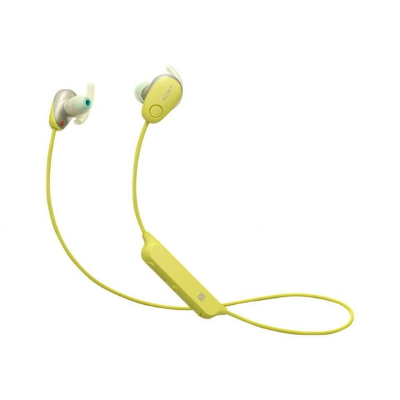 Sony WI-SP600N Wireless Noise-Canceling In-Ear Sports Headphones (Yellow)