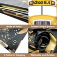 thumbnail image 7 of Bus Background Photo Door Banner Bus Theme Large Fabric Photo Door Backdrop Props Decor Funny Welcome Bus Photo Backdrop Party Supplies for Birthday Party Favors Decor 70.8x35.4 Inch Colorful, 7 of 7
