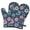 Pioneer Flower Floral, variant on Cute Oven Mitts,Pioneer Flower Floral Print Pattern Oven Mitt 2-Pack Set,Kitchen Gloves for Oven,Heat Resistant Oven Mitts 7.7"x12"