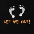 thumbnail image 2 of CafePress - Footprints Let Me Out Maternity Dark T Shirt - Maternity Dark T-Shirt, 2 of 3