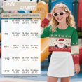thumbnail image 7 of DISNIMO Girls Crop Tops Santa Claus Snowflake Printed Kids Long Sleeve Cropped Sweatshirt Fashion Loose Pullover Tops Crewneck T-Shirts for 5-14 Years Teen Girls, 7 of 7