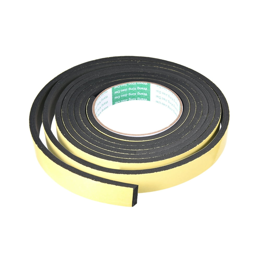 Uxcell 20mm Wide 5mm Thick 3 Meters Long Weather Strip Foam Seal Tape