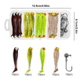 thumbnail image 3 of Cebo Artificial Silicona Con Accesorios Pesca Gancho La Cabeza Plantilla, 3 of 9