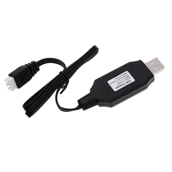 Cables de carga RC USB Hugo 1 Uds Cables de Línea de Fecha de Carga de Batería para WPL B14K B24K C14K C24K B16K