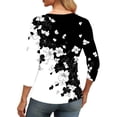 thumbnail image 6 of ITSAME Womens Tops, Floral Print V-Neck 3/4 Sleeve Summer Casual Fashion Blouses Multicolor Size S, 6 of 6