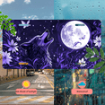 thumbnail image 5 of 1 Pcs 2D Flat License Plate Covers & Frames, Wolf Howling For Decorative Front, Waterproof For Decoration Aluminum License Plate Covers & Frames Cover For Men Women, 12" X 6", 5 of 7