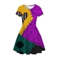 thumbnail image 2 of Disney Halloween Girls' Party Pumpkin King The Nightmare Before Christmas Sally Vestido con estampado 3D Vestidos de fiesta para niños 120 heqiyong CONDUJO, 2 of 2
