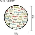 thumbnail image 4 of Peace Different Languages Color Round Area Rug 3Ft Small Round Area Rug Soft Bedroom Entryway Foyer Throw Mat Washable Non-Shedding Non-Slip Sofa Nursery Carpet, 4 of 5