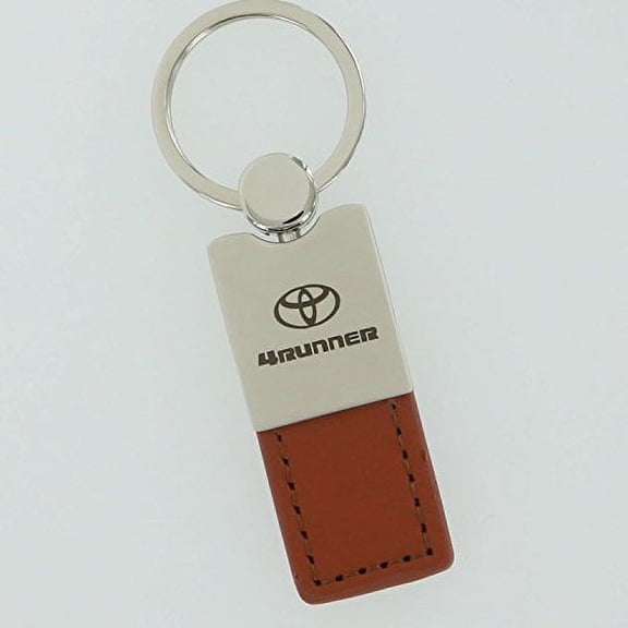 Toyota 4Runner Keychain & Keyring - Duo Premium Brown Leather