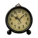 thumbnail image 1 of Reloj despertador analógico silencioso, pequeño, de mesita de noche, funciona con pilas, para mesa, estantería de salón, reloj de regalo (clásico), 1 of 7