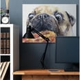 thumbnail image 2 of Stupell Industries Pug And Pizza Funny Dog Pet Animal Watercolor Painting Super Canvas Wall Art by George Dyachenko, 2 of 6