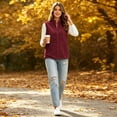 thumbnail image 6 of Enjoytime Fleece Vest for Women Stand Collar Sleeveless Zip Up Gilet Plus Size Lightweight Casual Warm Jacket with Pockets, 6 of 7