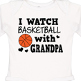 thumbnail image 4 of Inktastic I Watch Basketball with Grandpa Boys Long Sleeve Baby Bodysuit, 4 of 5
