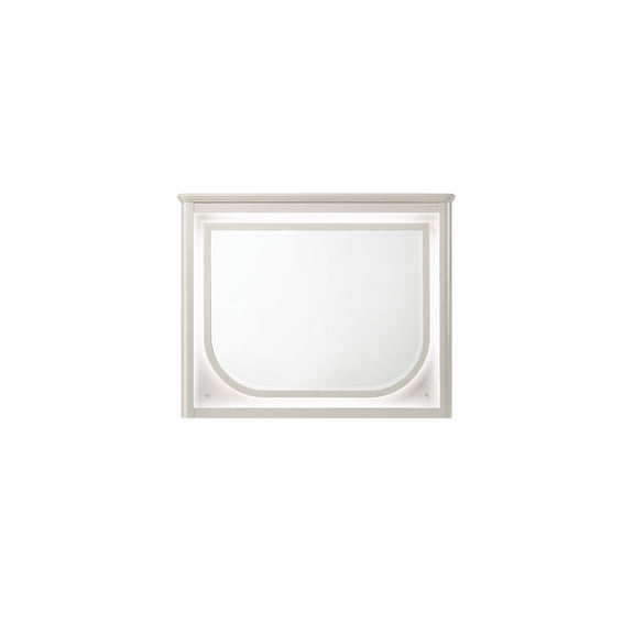 Acme Furniture Laveda Mirror w/LED in Pearl White Finish