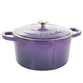thumbnail image 6 of Crock-Pot Artisan 2 Piece 7 Quart Enameled Cast Iron Dutch Oven with Lid in Lavender, 6 of 9