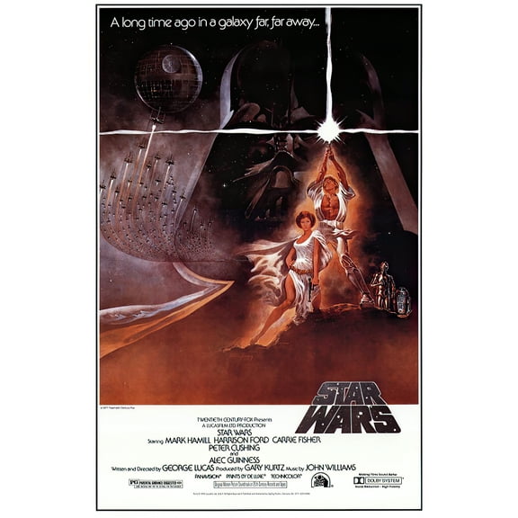 Star Wars: Episode IV - A New Hope - Movie Poster (Style A) (Size: 27" X 40")