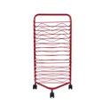 Oukaning Metal Painting Drying Rack with Wheels Paintings Paper Artwork