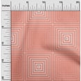 thumbnail image 2 of oneOone Cotton Cambric Dark Peach Fabric Geometric Sewing Material Print Fabric By The Yard 42 Inch Wide, 2 of 4