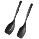 thumbnail image 1 of 2Pcs/Set Large Silicone Cooking Spoon Spatula Kit Non-Stick Slotted Solid Spoon Set Hanging Hole Design Heat-Resistant Spoon Kitchen Utensils, 1 of 5