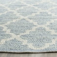 thumbnail image 5 of SAFAVIEH Montauk Crispian Geometric Quatrefoils Cotton Area Rug, Light Blue/Ivory, 10' x 14', 5 of 6