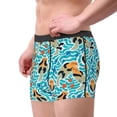 thumbnail image 2 of Yiaed Lovely Sea Otters Print Men's Soft Cotton Boxer Shorts Breathable Boxers Underwear Moisture-Wicking Underwear Stretch Boxer Briefs for Man-Small, 2 of 5