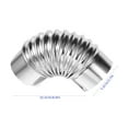 thumbnail image 4 of Pavo 1 Set Stainless Steel Steel Stove Pipe Elbow Flue Pipe Household Elbow Chimney Pipe, 4 of 5