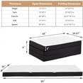 Folding Mattress 3 inch TriFold Memory Foam Mattress Topper with