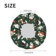 thumbnail image 4 of Kdxio Festive Forest Friends Print Shower Cap for Women,Elastic and Reusable,Double Waterproof Layers Bathing Hat, 4 of 6