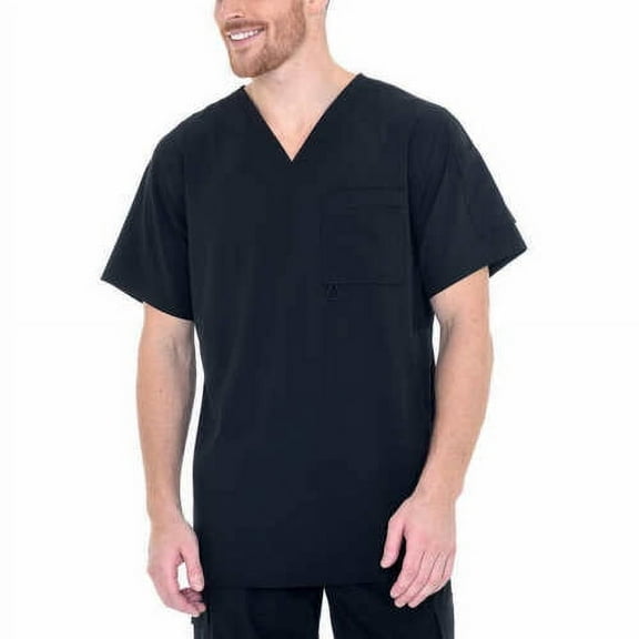 BT Supply Co. Mens scrub shirt 3PK  (Black, S)