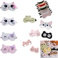 thumbnail image 2 of Children Kids Sleeping Cute Eye Mask Travel Relax Sleep Mask Women Blindfold, 2 of 16
